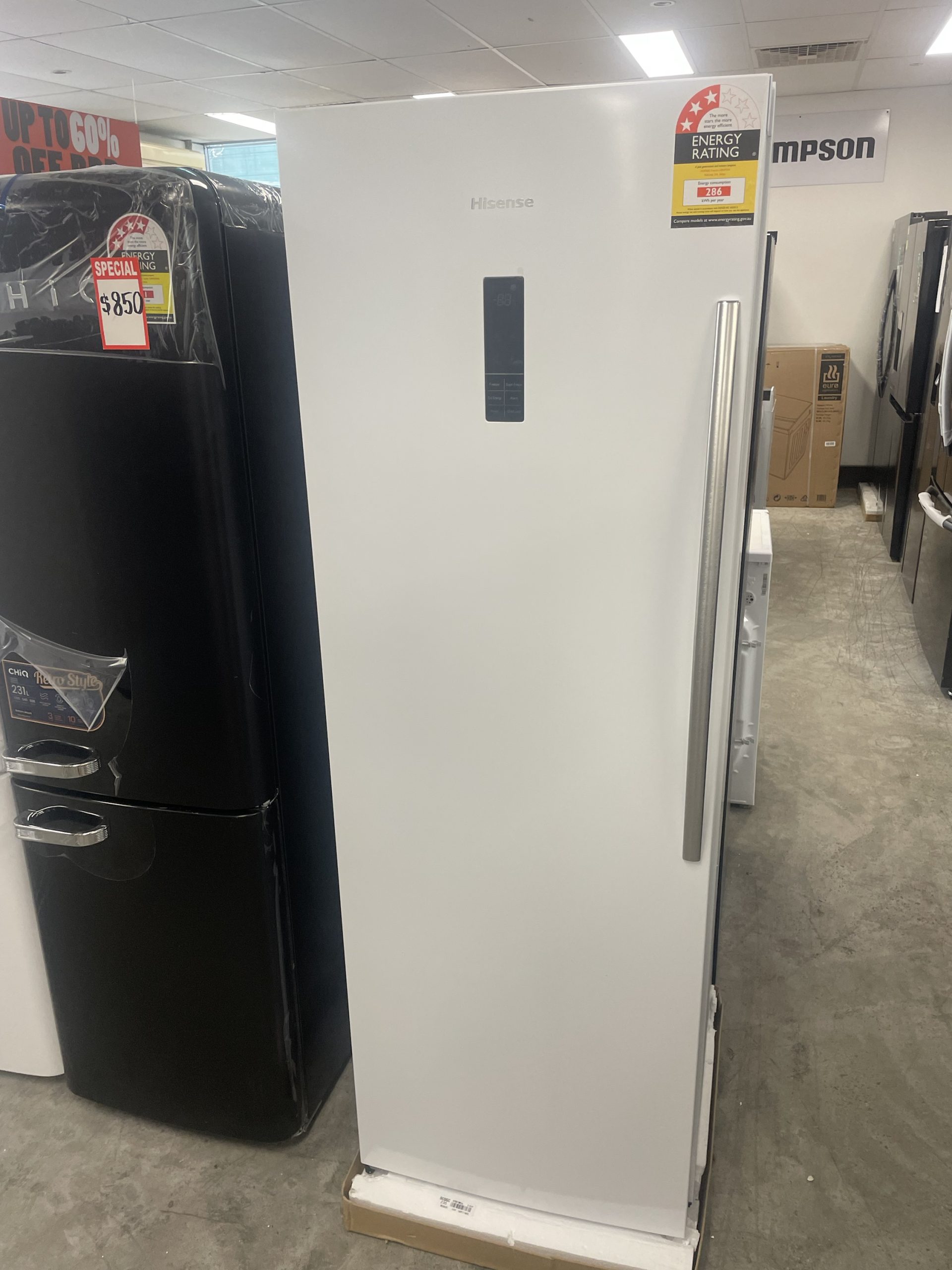Hisense 254L Single Door Vertical Freezer White HRVF254 2NDS Appliances