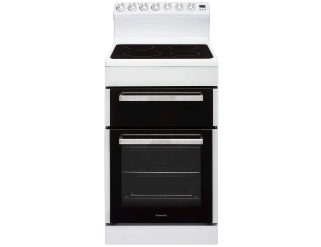 Euromaid 54cm Freestanding Electric Oven with Ceramic Cooktop