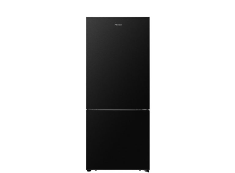 Hisense 419L Bottom Mount Fridge (Black Steel) HRBMFF453B 2NDS