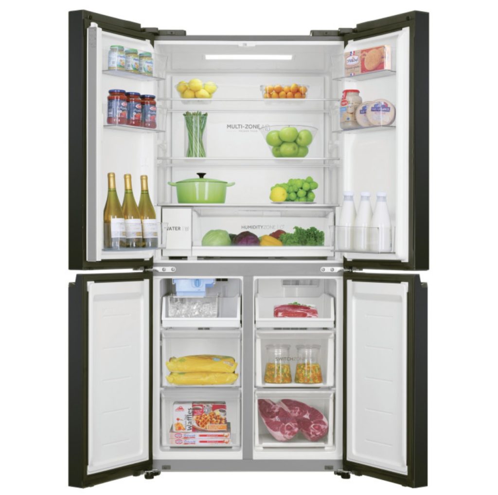 Haier 507L Quad Door Fridge Black HRF580YPC 2NDS Appliances Factory