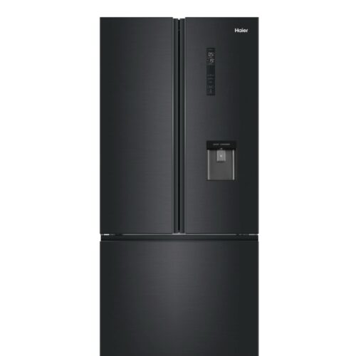 Haier 489L French Door Frost Free Fridge with Water Dispenser Black HRF520FHC
