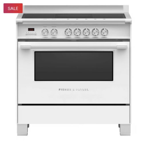 FISHER & PAYKEL 90CM SERIES 7 CLASSIC 5 ZONE INDUCTION COOKER, 2 SMARTZONES OR90SCI4W1