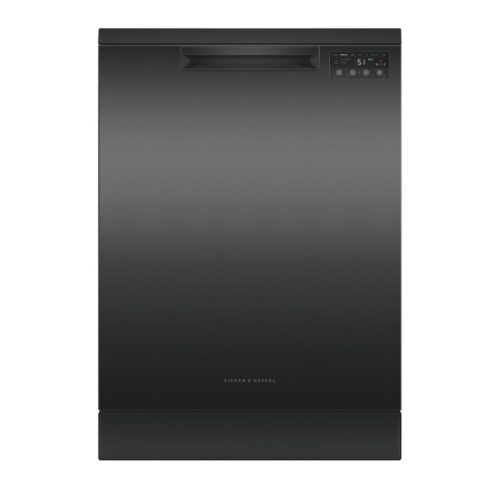 FISHER & PAYKEL SERIES 5 CONTEMPORARY FREESTANDING DISHWASHER BLACK STEEL DW60FC2B2